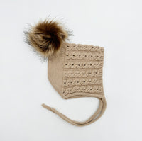 Knit Hat with Pom