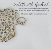 Violetta Cotton Bubble Romper