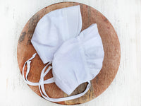 Ruffle Bonnet with Visor