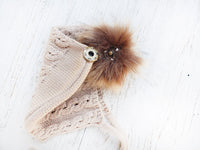 Faux Fur Pom Bonnet