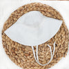 Baby Sun Beach Bonnet Hat | Full Coverage Umbrella Style | Adjustable LINEN