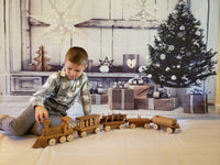 5 piece Wooden Train Set