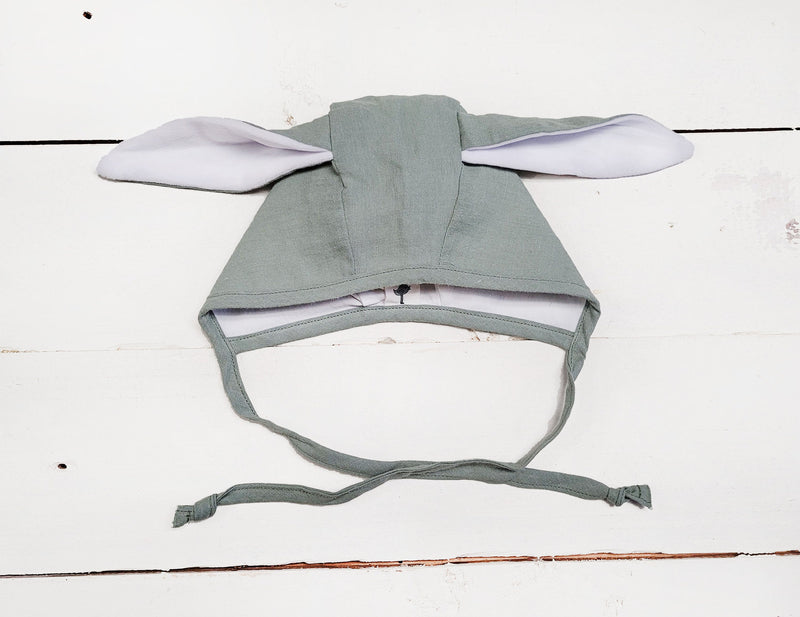 Velvet Bunny Ears Bonnet