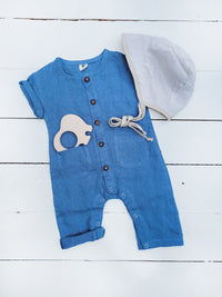 Classic boys buttoned Linen Jumper | linen blend option JULIUS Jumpsuit