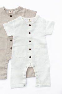 Classic boys buttoned Linen Jumper | linen blend option JULIUS Jumpsuit