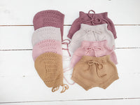 Knit Bloomer Diaper Cover with drawstrings