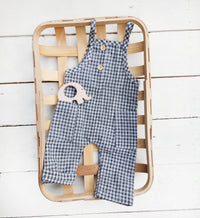 Atticus Gingham Cotton Romper