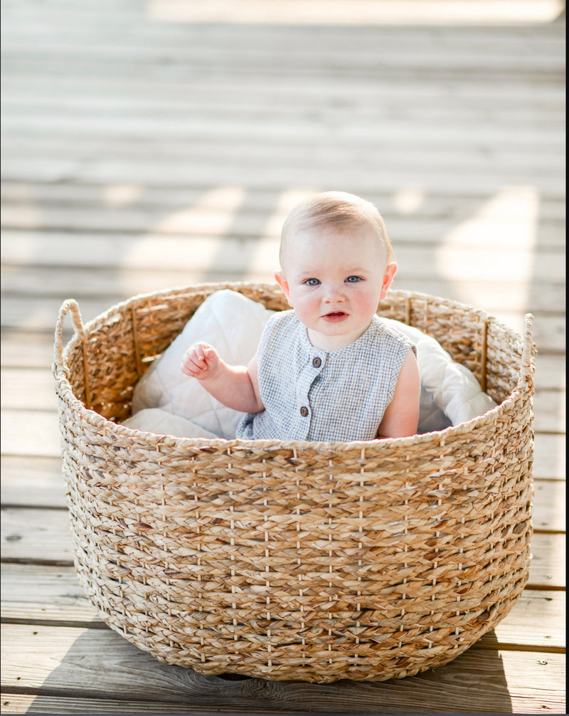 Marco Cotton Gingham Romper