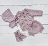 Knitted baby newborn Set |Matalyn 4pc